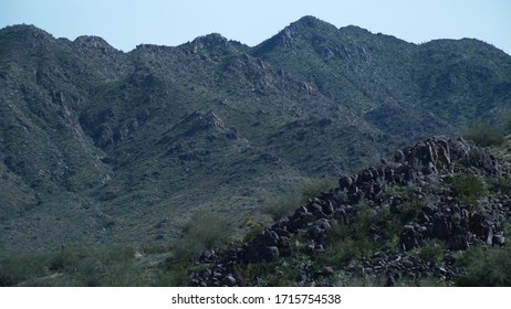 Shot Of San Tan Mountain In Gilbert, AZ