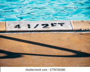 Shot Of The Side Of A Public Pool.