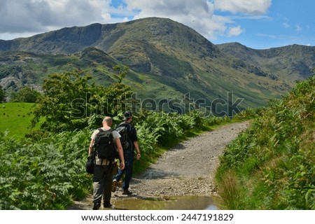 Shot taken while on a multi day hike around the stunning Lake District in the UK.
Second day walking from Langdale to Coniston. It was a beautiful sunny summers day and the surrounding mountains were 