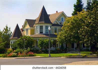 Shot Of A Traditional Home In Sonoma, CA.