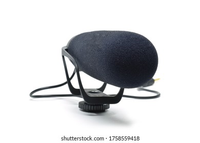 Shotgun Microphone Isolated On White Background