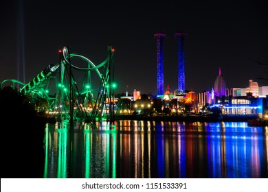 Shots Of Islands Of Adventure In Orlando Florida.