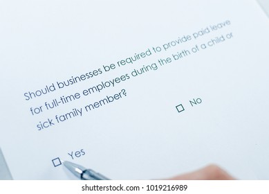 Should Businesses Be Required To Provide Paid Leave For Full-time Employees During The Birth Of A Child Or Sick Family Member? Yes