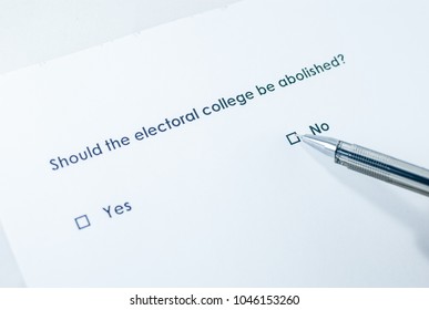 Should The Electoral College Be Abolished? No