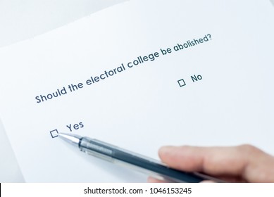 Should The Electoral College Be Abolished? Yes