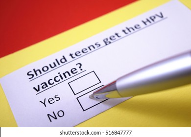 Should Teens Get The HPV Vaccine? No