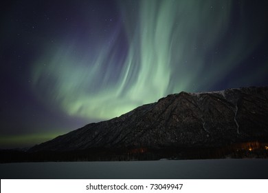 Show Of Northern Lights Near Anchorage AK, USA