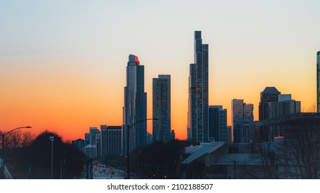 Showcasing Chicago Street Photography, Its Sunsets And Drone View.