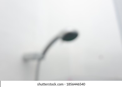 Shower On Bathroom With Blurred Camera Picture