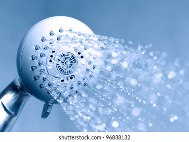 Shower With Running Water