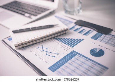 Showing business and financial report. Accounting - Shutterstock ID 378626257