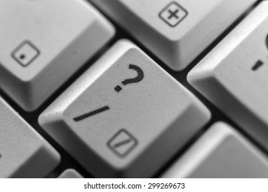 Showing a question mark button on a computer keyboard - Powered by Shutterstock - Get 15% off with code: PIKWIZARD15