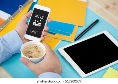 SHOWING VALUE CONCEPT ON SCREEN