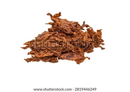 Shredded Pulled Pork Meat Isolated On White Background