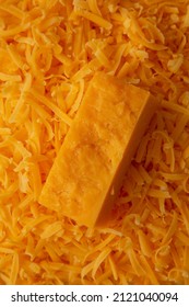 Shredded Sharp Cheddar Cheese Background