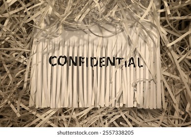 Shredding, documents and trash bin for recycle in studio or office disposal of confidential waste or paper.