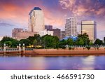 Shreveport, Louisiana, USA downtown skyline on the Red River.