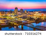 Shreveport, Louisiana, USA downtown skyline on the Red River.