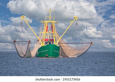 Shrimp Boat at North Sea,North Frisia,Germany