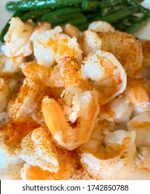 Shrimp Entree, Delicious Recipe, Closeup, Dish Detail, Sautéed Shrimp, Healthful Recipe Photo, Seafood Meal, Dinner