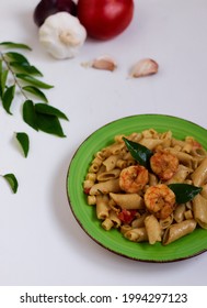 Shrimp Penne Pasta With Coconut Milk