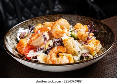 Shrimp Salad With Cheese And Sauce