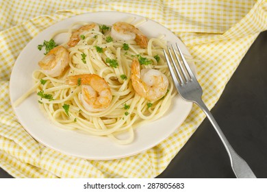 Shrimp Scampi With Linguine Lemon And Parsley