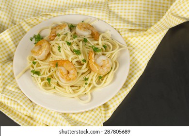 Shrimp Scampi With Linguine Lemon And Parsley