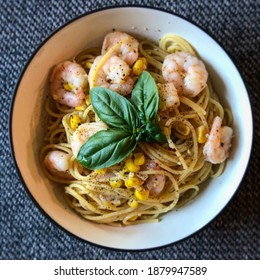 Shrimp Scampi Pasta Linguini Meal