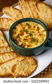 Shrimp & Spinach dip with bread
