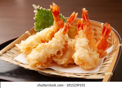 Shrimp Tempura In A Basket