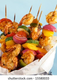 Shrimp & Vegetable Kebabs