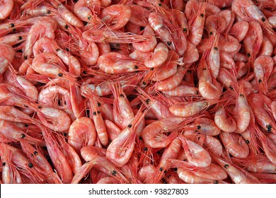 Shrimps,  The Fish Market In Bergen, Norway