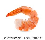 shrimps isolated on a white background. vannamei 