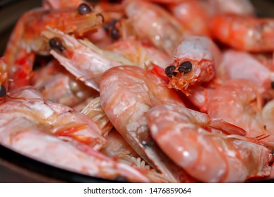 Shrimps. Macro Photo Shrimp. Texture Background Seafood Frozen Shrimp. Sea Food Concept