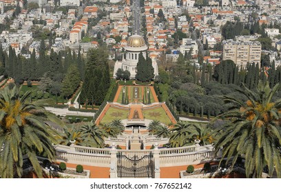 Shrine Of The Báb And Bahá'í Gardens In Haifa, Israel