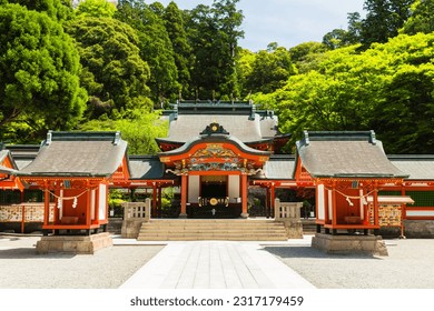 Shrine of Kirishima Jingu Shrine, Kirishima City, Kagoshima Prefecture, Japan