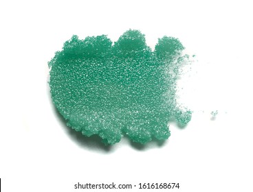 Shugar Scrub For Lips Texture Cool Green Mint Color Isolated On White