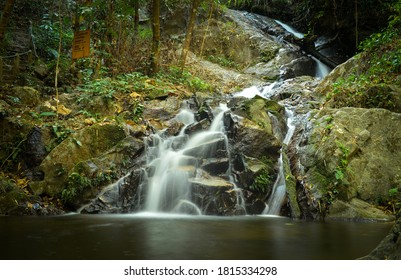 (Shutter B) A Waterfall On The Side Of The Mountain