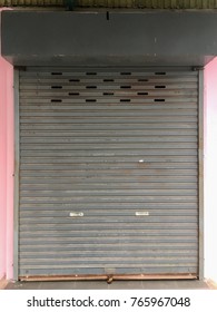 Shutter door closed.