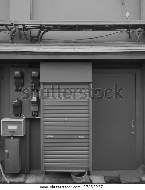 Shutter Door Door Fire Cabinet Letterbox Stock Photo Edit Now