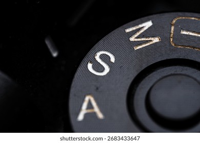 The Shutter priority adjustment dial is close on the camera. Old and dirty