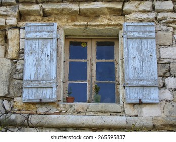 Shuttered Windows,Assas Village,near Montpellier,Languedoc,France. Taken 24/03/2007