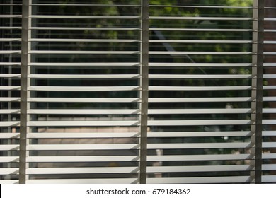 Shutters Jalousie Louvers Wooden Blinds Backlight Stock Photo 679184362 ...