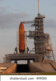 Shuttle On Launch Pad