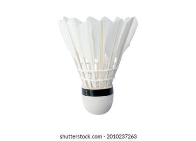 shuttlecock isolated on a white background with clipping path.