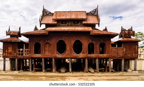 Shwe Yan Pyay Monastery In Nyaungshwe Township, Myanmar.