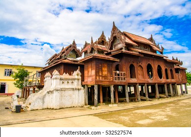 Shwe Yan Pyay Monastery In Nyaungshwe Township, Myanmar.