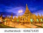 Shwedagon Pagoda in Yangon, Myanmar.