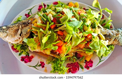 A Sia Of Cambodia Food Menu Sweet And Sour Snapper